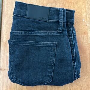 Madewell 10” high-rise skinny sz 26 black wash